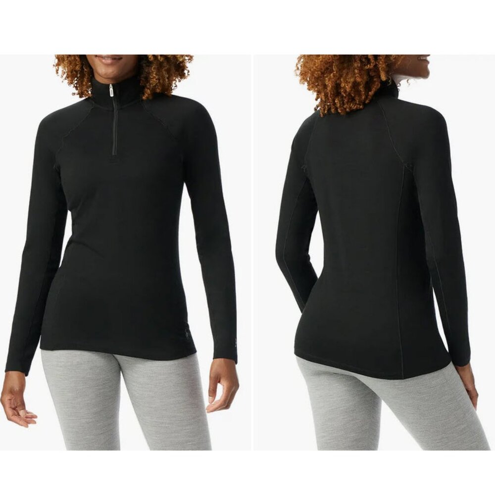 Smartwool Women's Classic All-Season Merino Base Layer 1/4 Zip Sz XL